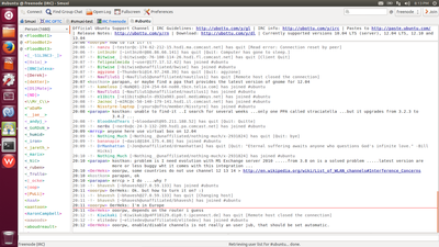 Screenshot of Smuxi 0.9 on Ubuntu Unity
